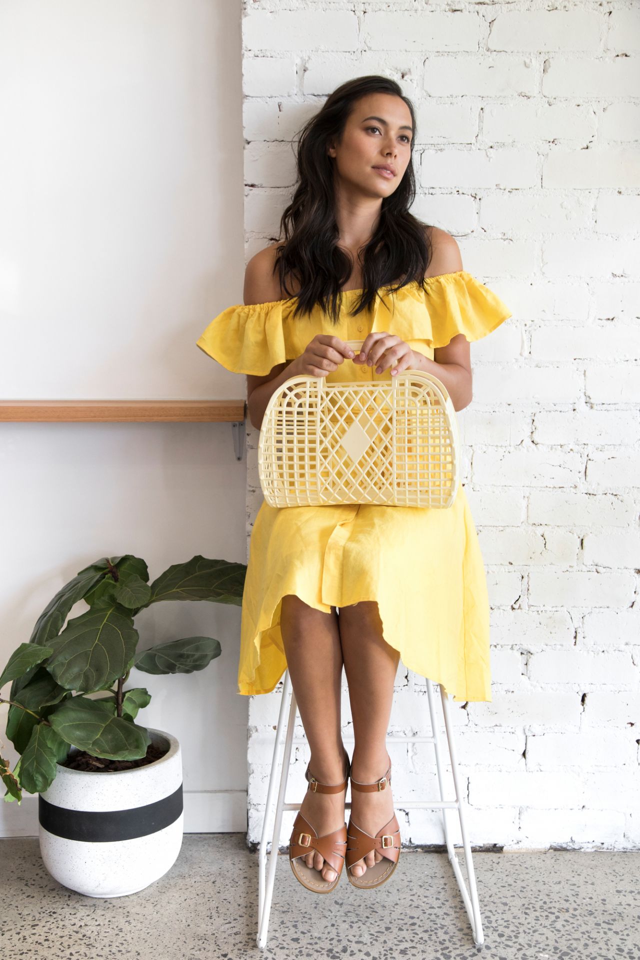 Retro Basket large blue Sun Jellies